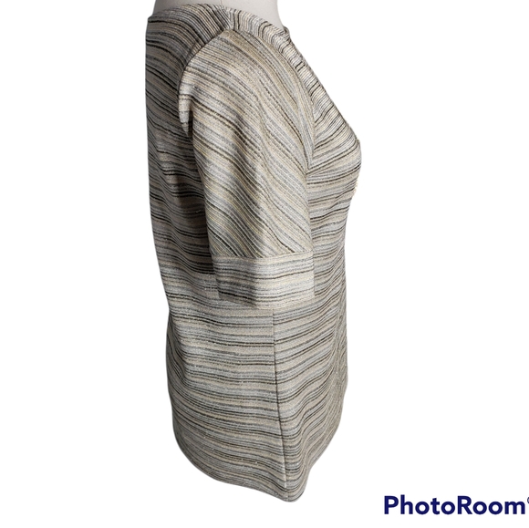 The Limited glitter stripe crew short contrast sleeve top S ♡ - Picture 9 of 13